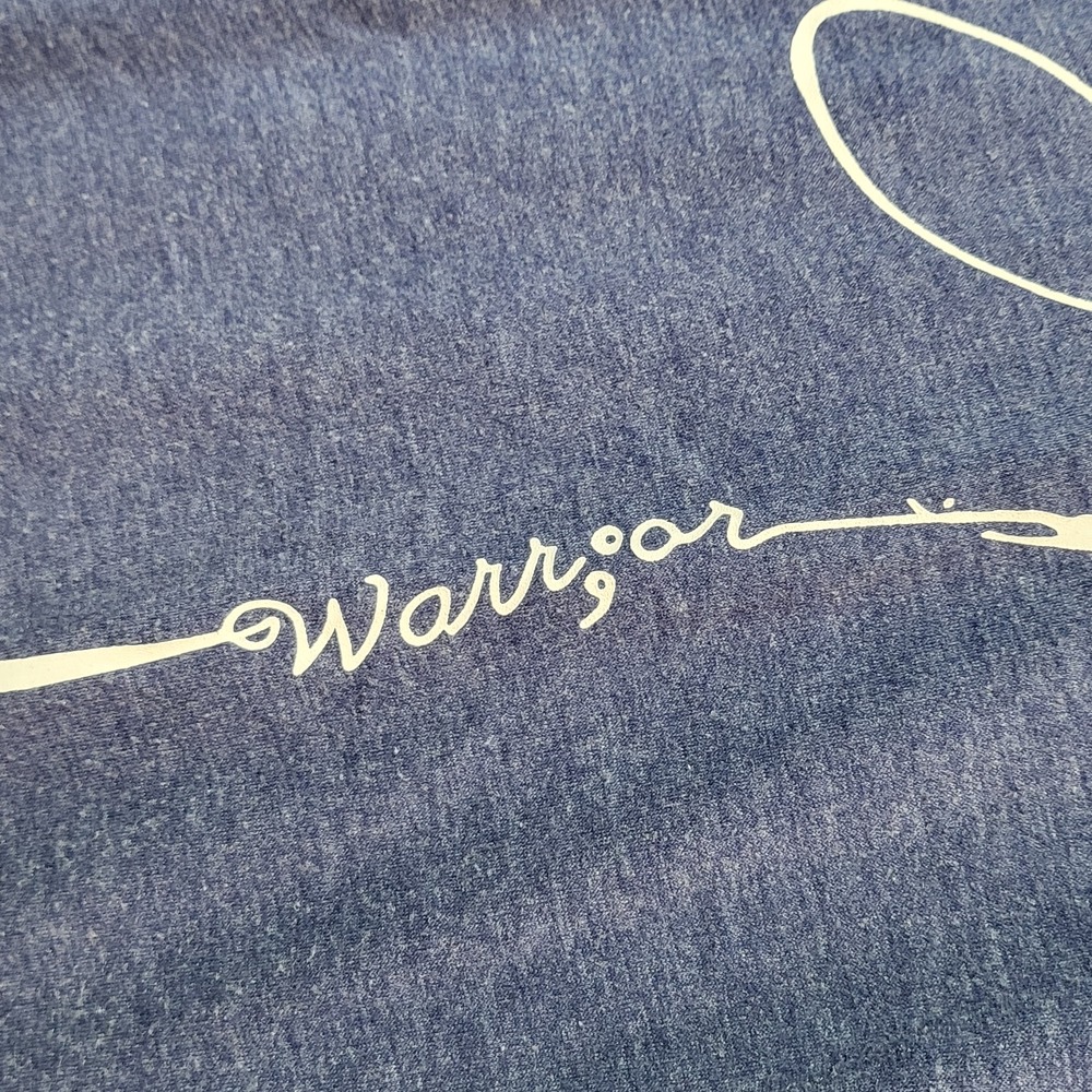 Warrior Semicolon‎ Dragonfly Graphic T-Shirt Heather Blue Mens XL Mental Health - Picture 3 of 9